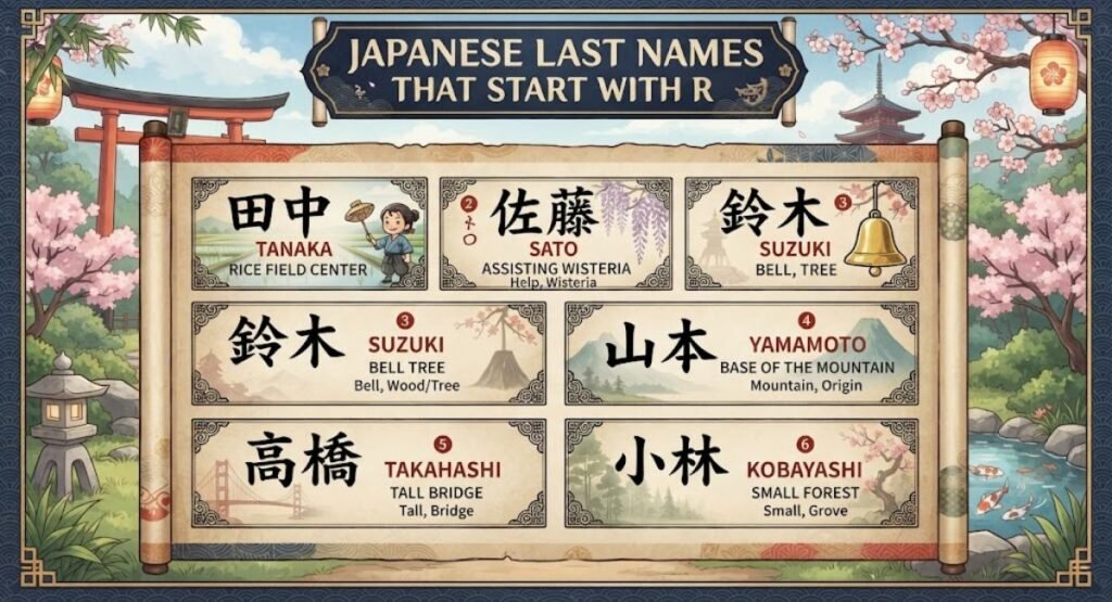 Japanese Last Names That Start With R