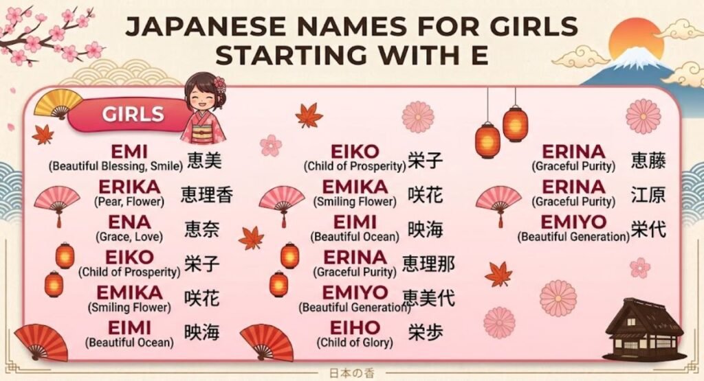 Japanese Names That Start With E For Girl