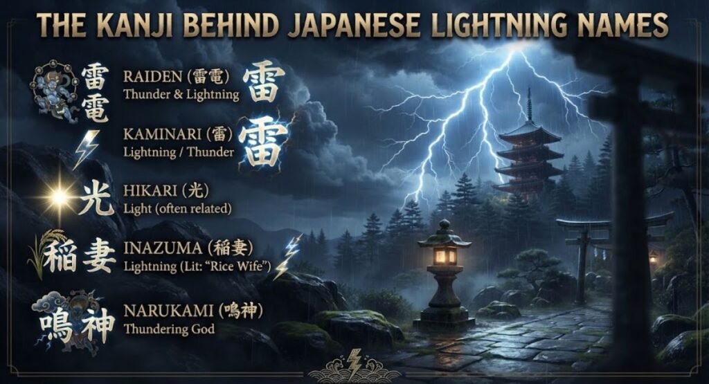 The Kanji Behind Japanese Lightning Names