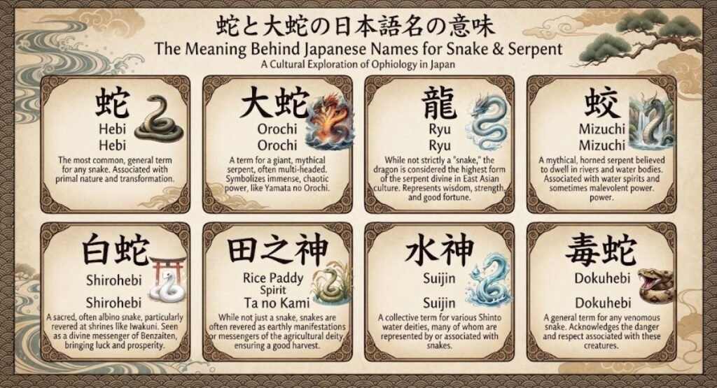 The Meaning Behind Japanese Names For Snake & Serpent