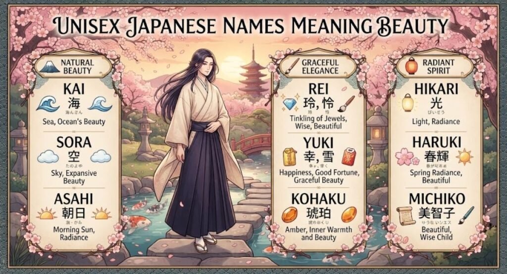 Unisex Japanese Names Meaning Beauty