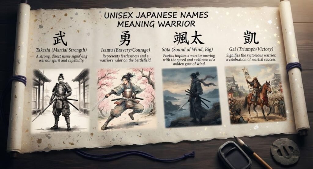 Unisex Japanese Names Meaning Warrior