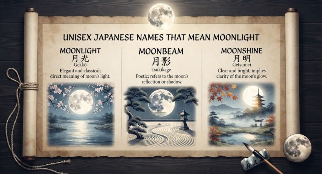 Unisex Japanese Names That Mean Moonlight