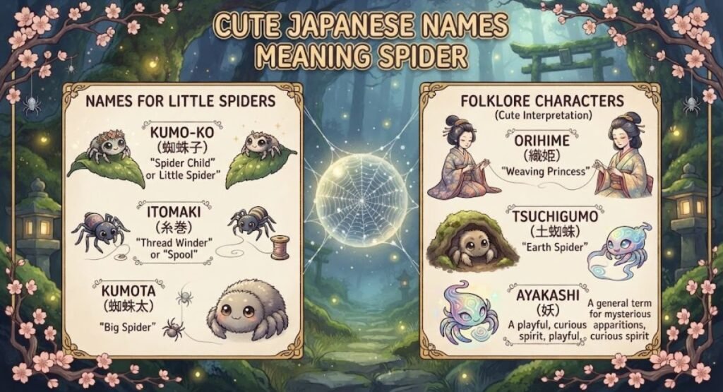 Cute Japanese Names Meaning Spider