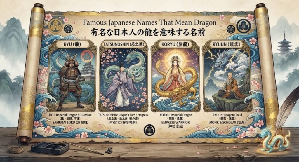 Famous Japanese Names That Mean Dragon