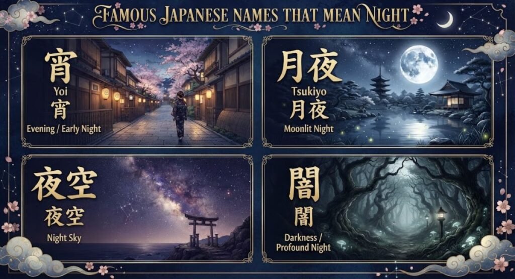 Famous Japanese Names That Mean Night