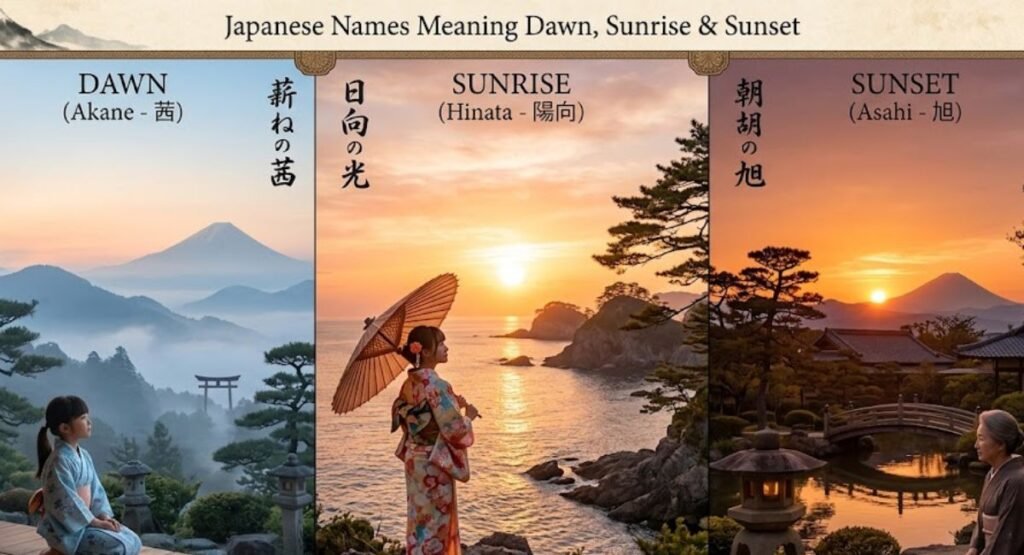 Japanese Names Meaning Dawn, Sunrise & Sunset