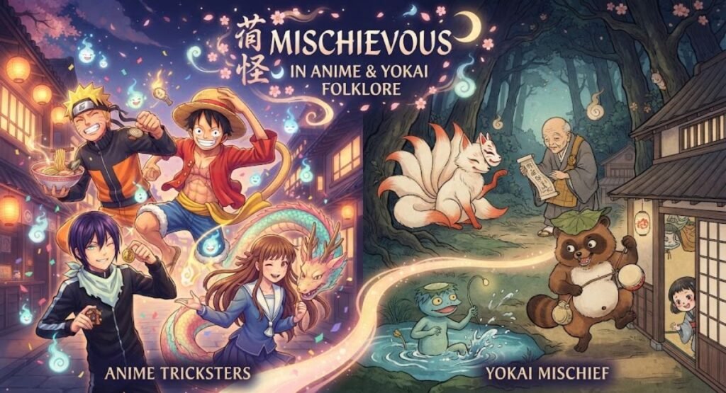 Mischievous In Anime & Yokai Folklore