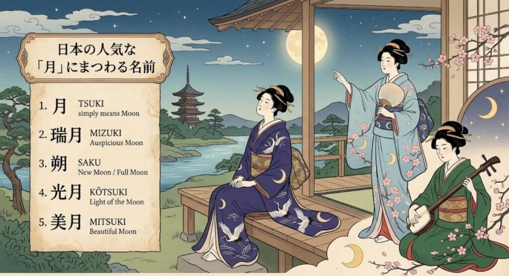 Popular Japanese Names That Mean Moon