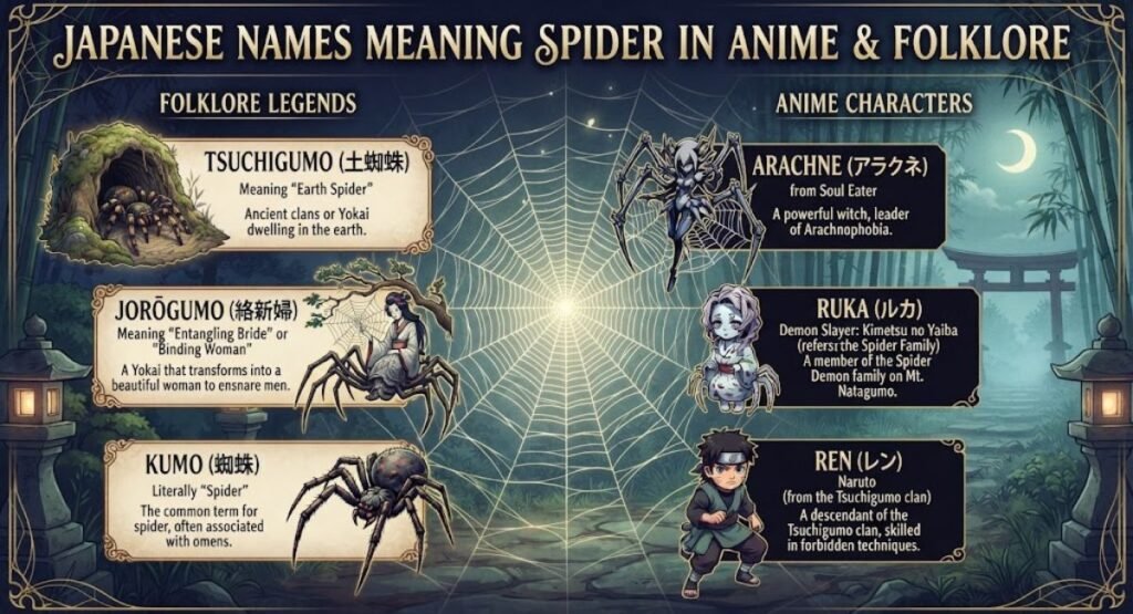 Japanese Names Meaning Spider In Anime & Folklore