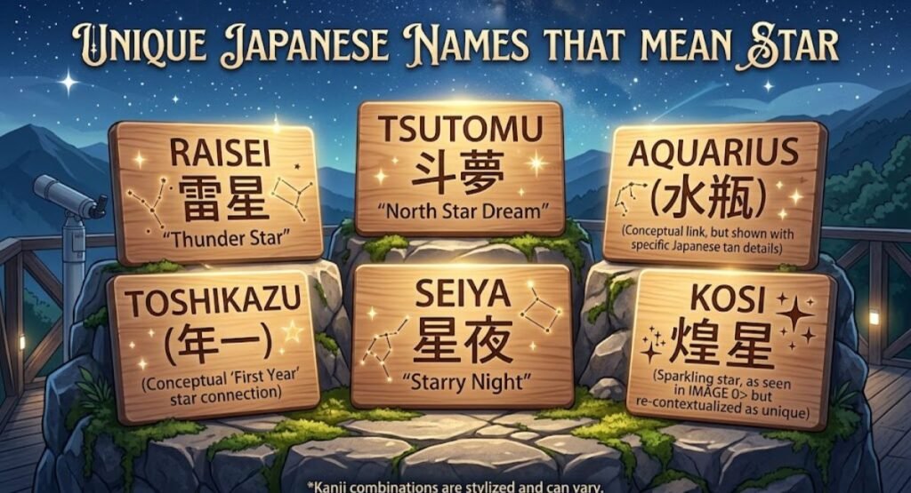 Unique Japanese Names That Mean Star