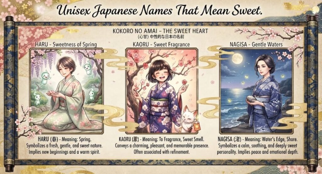 Unisex Japanese Names That Mean Sweet