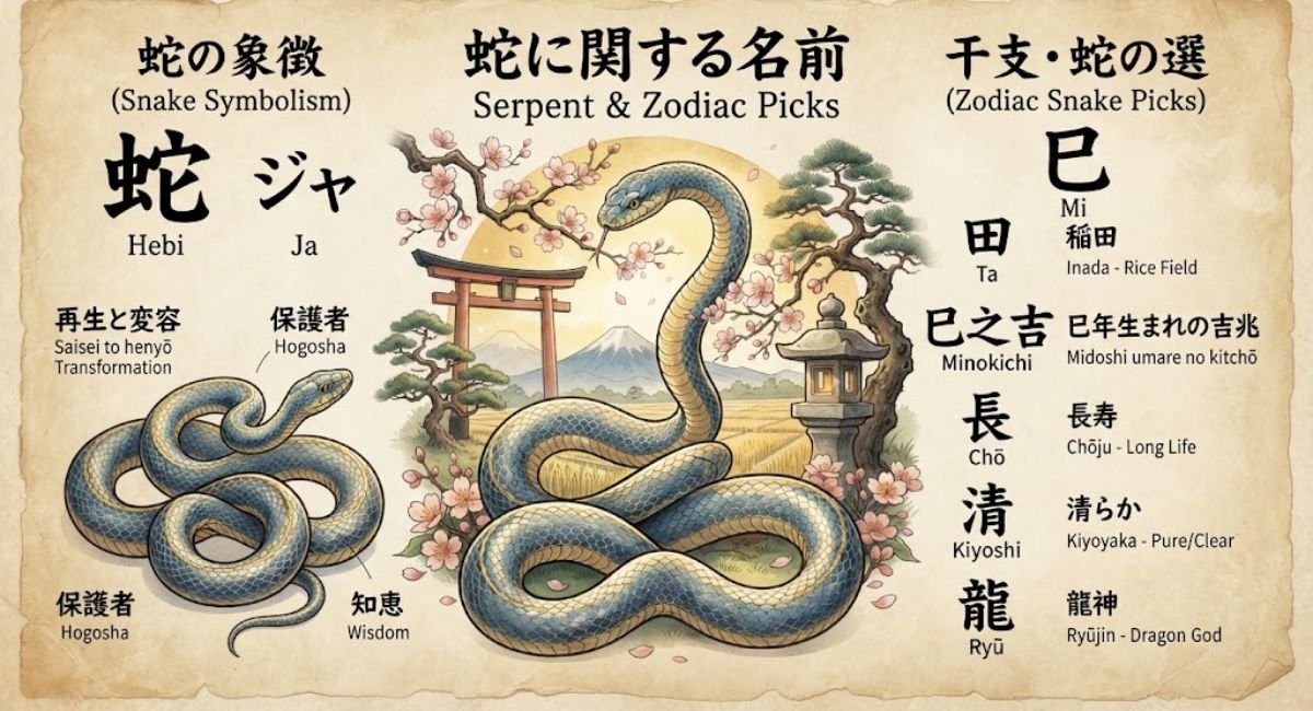 Japanese Names Meaning Snake