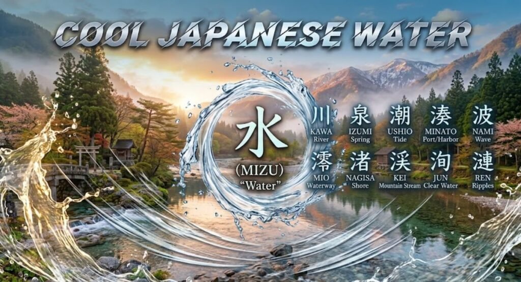 Cool Japanese Names Meaning Water