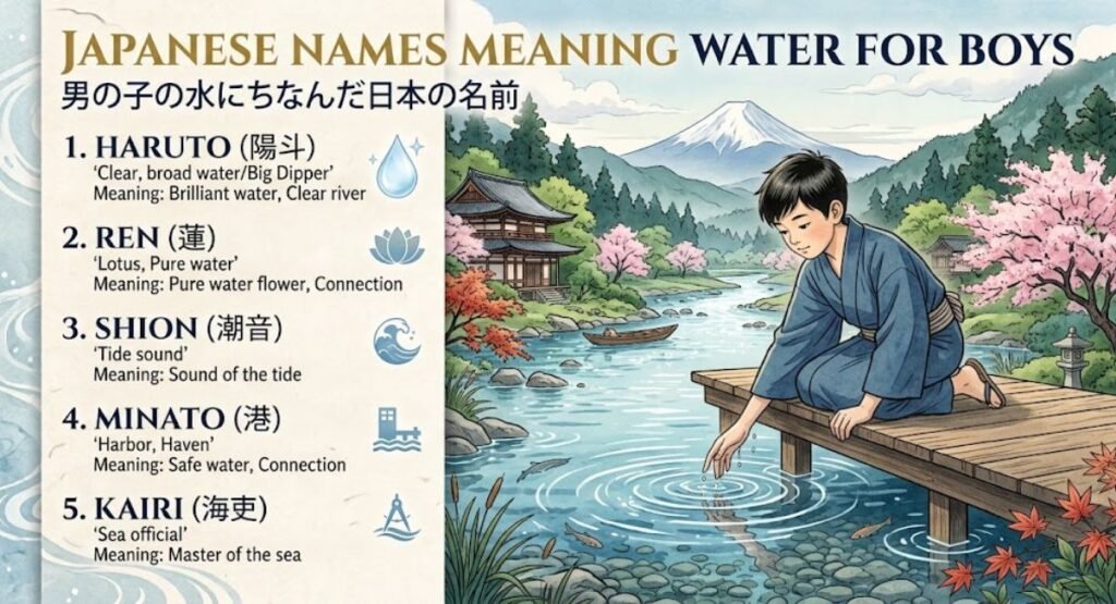 Japanese Names Meaning Water For Boys